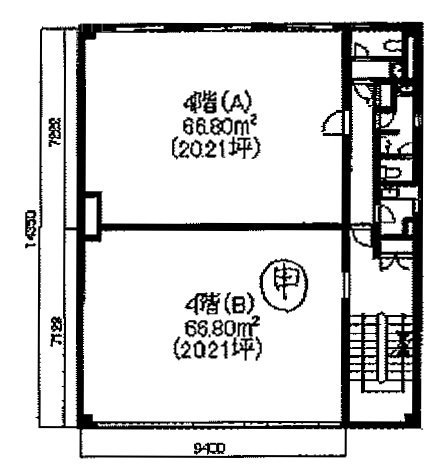 マルイト新橋レンガ通りビルA 間取り図