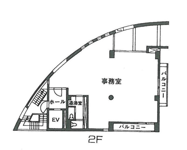 狸穴アークビル2F 間取り図