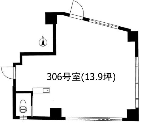 センチュリー初台306 間取り図