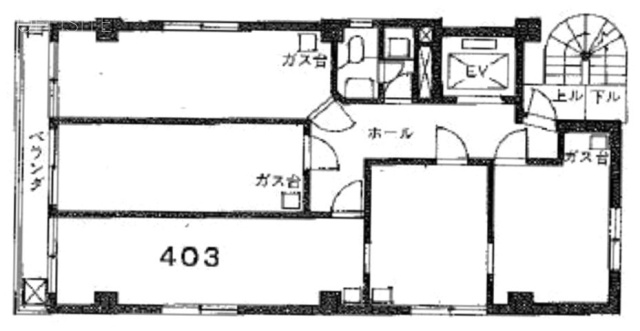 太陽ビル403 間取り図