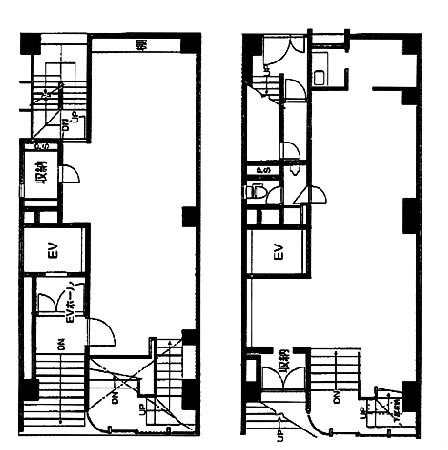 カルチェブラン銀座1F-2F 間取り図