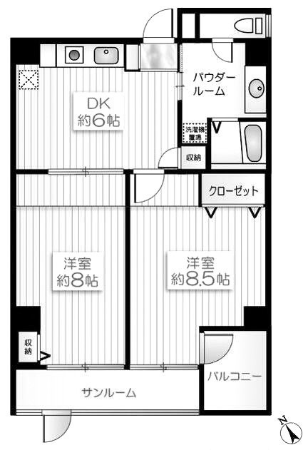 リフレ日本橋4F 間取り図