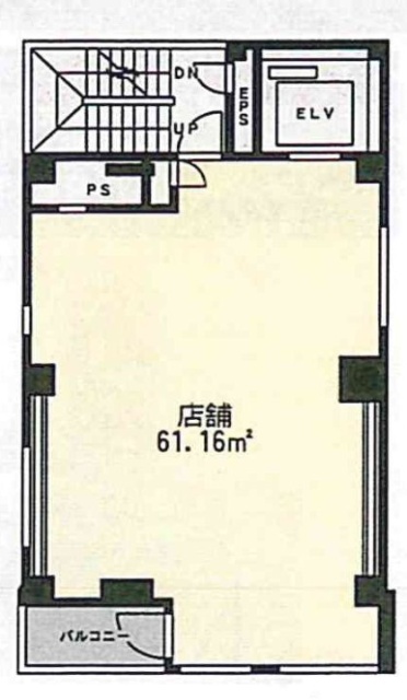ハビウル銀座(銀座1138)ビル2F 間取り図