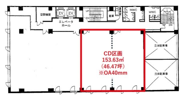 東日本不動産仙台一番町ビルCD 間取り図