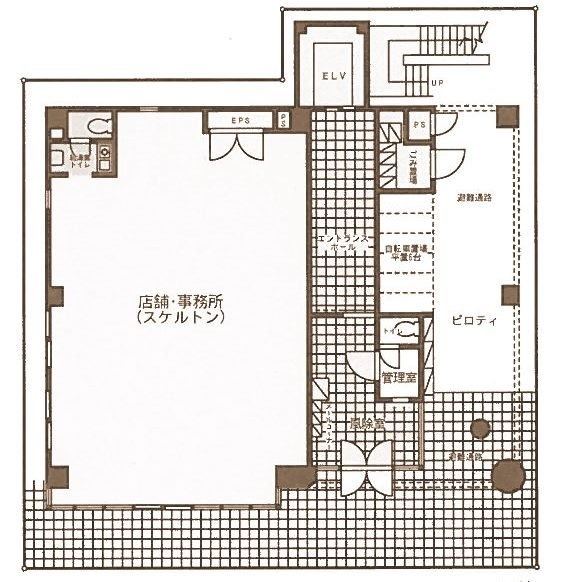 ワールドビル1F 間取り図