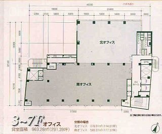 ラピロス六本木5F 間取り図