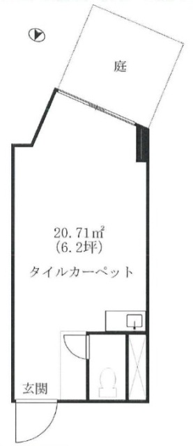 南青山スカイハイツ1F 間取り図