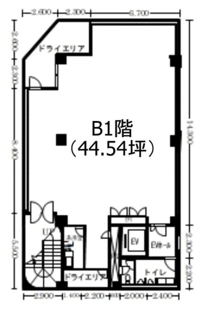 プラスワンビルB1F 間取り図