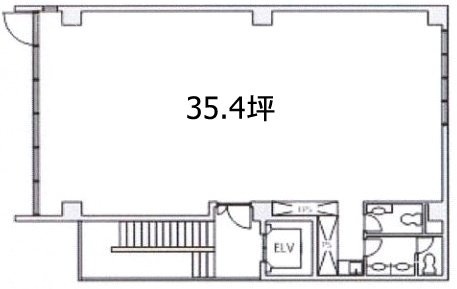 渋谷宮川ビル3F 間取り図