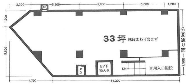 川原ビルB1F 間取り図