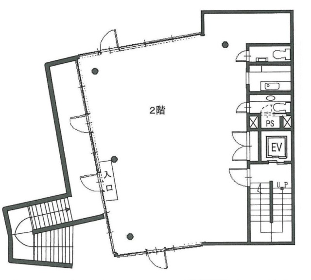 J1西麻布ビル2F 間取り図