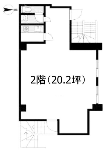 レイコーララビル2F 間取り図