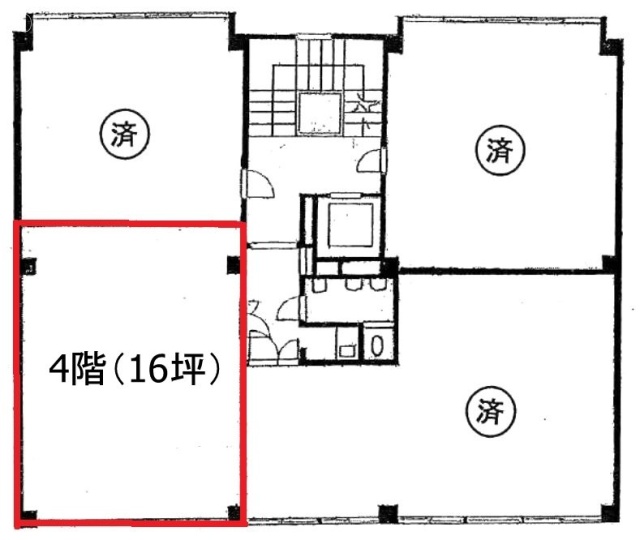 友田三和ビル4F 間取り図