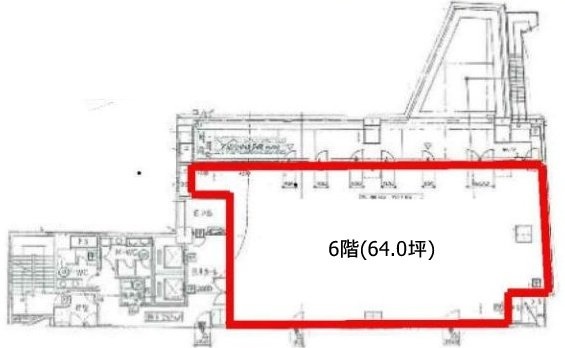 アクア白山ビル6F 間取り図