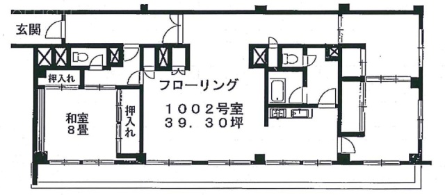 秀和桜丘レジデンスビル1002 間取り図