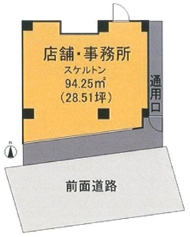 エアリーエヴェニュー上野桜木ビル1F 間取り図