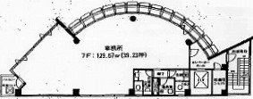 飯田橋リープレックスビズ7F 間取り図