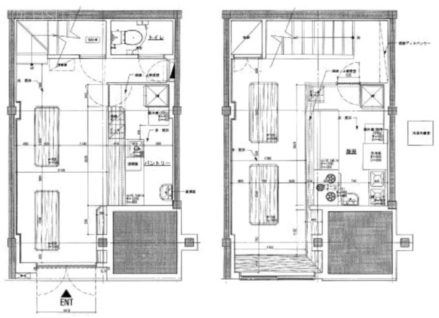 一番街共同ビル1F~2F 間取り図