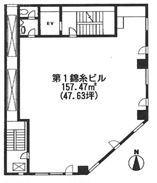 錦糸第1ビル6F 間取り図