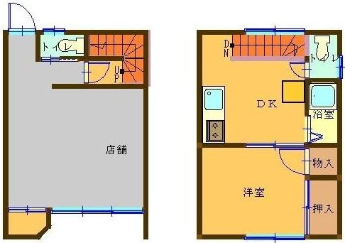 マウントワンⅦビル1F～2F 間取り図