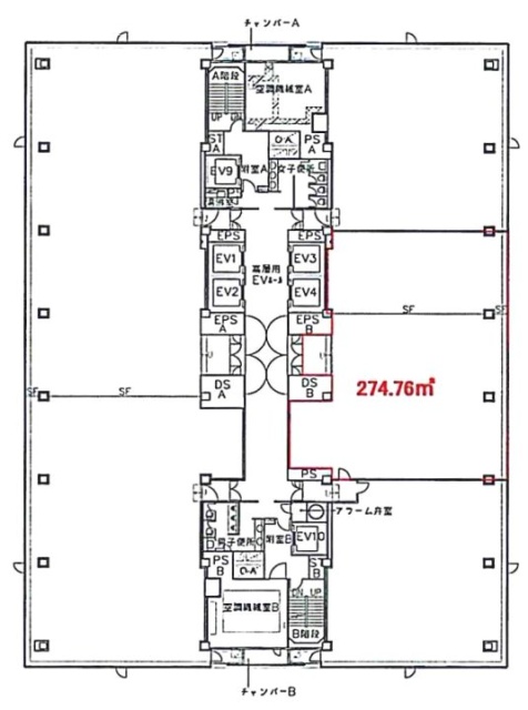 横浜西口KNビル17F 間取り図