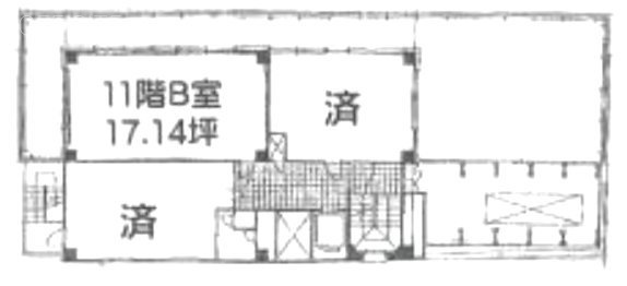 ビジネスヴィップ渋谷・道玄坂坂本ビルB 間取り図