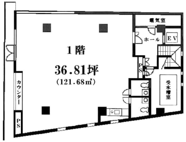 一番町ビル1F 間取り図