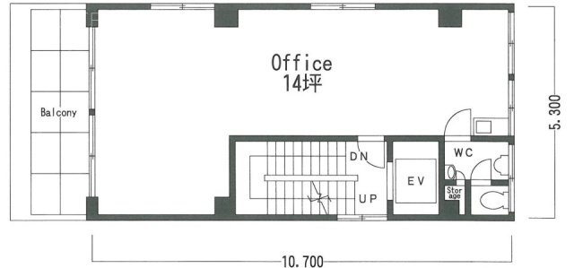 Kビル5F 間取り図