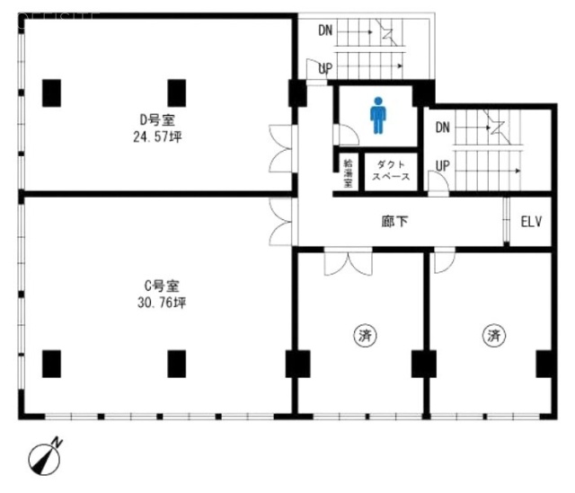 東都水ビルCD 間取り図