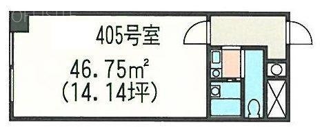 山京目黒ビル405 間取り図