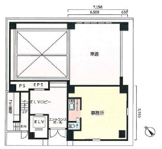 塙(ハナワ)ビル1F 間取り図