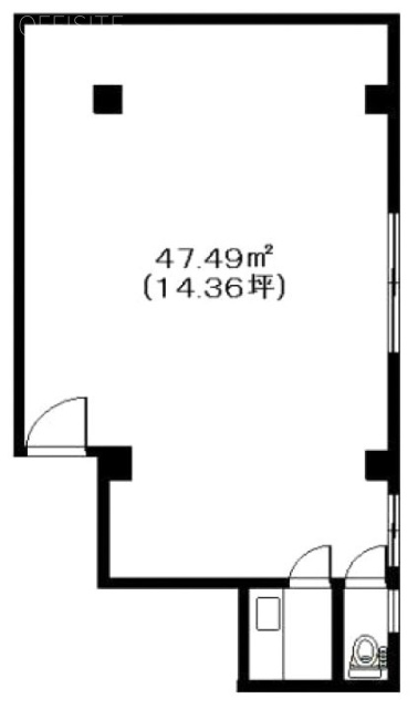 三幸第二ビル3F 間取り図