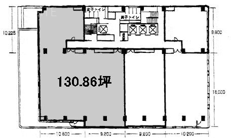 関内新井ビル9F 間取り図