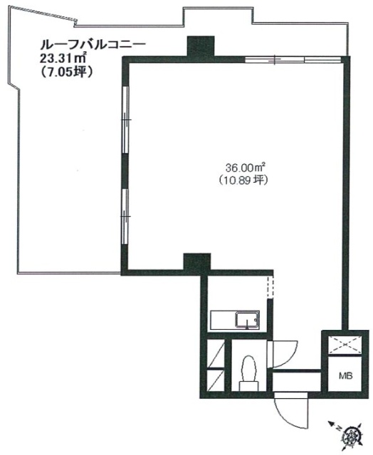 シャトレー代々木5F 間取り図