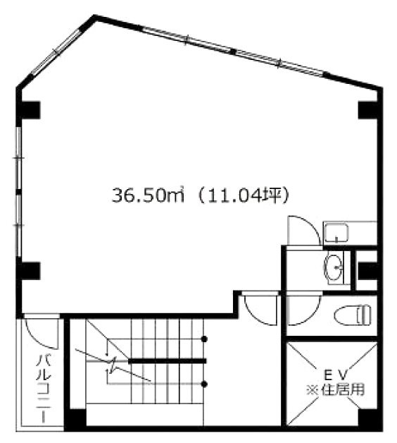 茗荷谷金子ビル201 間取り図