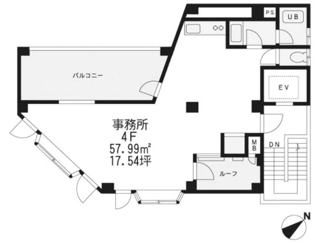 雅ビル4F 間取り図