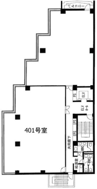 山水ビル401 間取り図