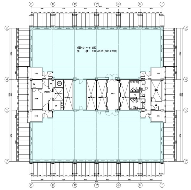 渋谷クロスタワー4F 間取り図