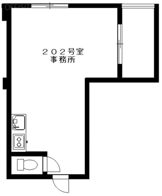 ビラ桜丘ビル202 間取り図