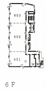 共同昭和ビル6F 間取り図
