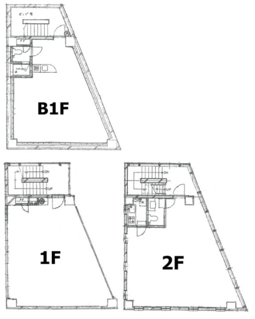 GTRビルB1F～2F 間取り図