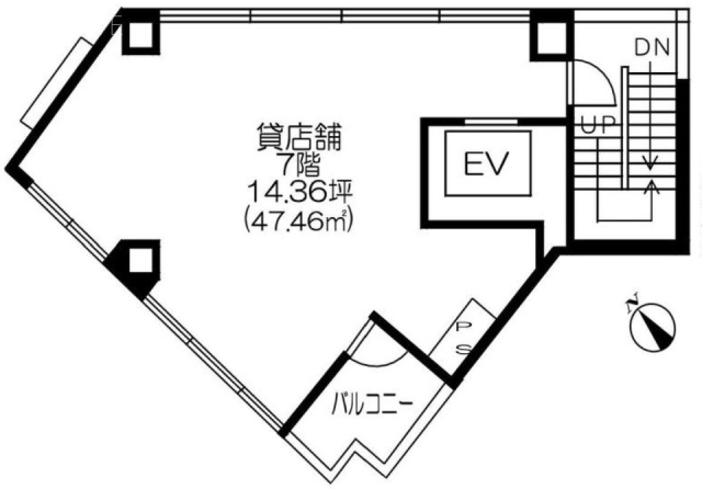 第110東京ビル7F 間取り図