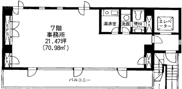 マルキビル7F 間取り図