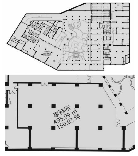 新宿スクエアタワーB1F 間取り図