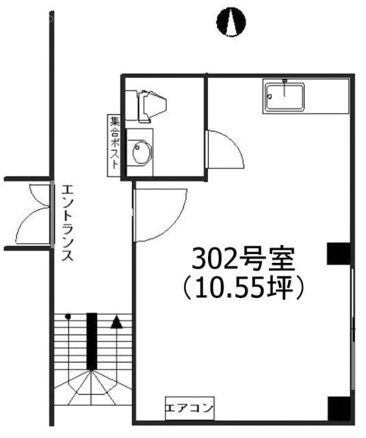 南部坂アネックス302 間取り図