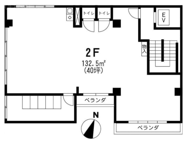 秋山ビル2F 間取り図