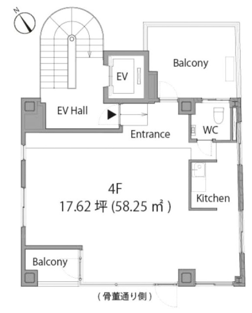 ファイン青山4F 間取り図