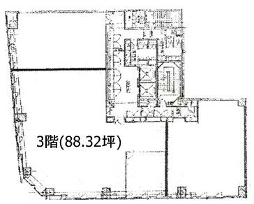 下谷(したや)ビル3F 間取り図