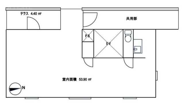 Y-2 Yamagatayaビル801 間取り図