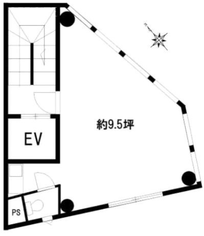 かどやビル401 間取り図